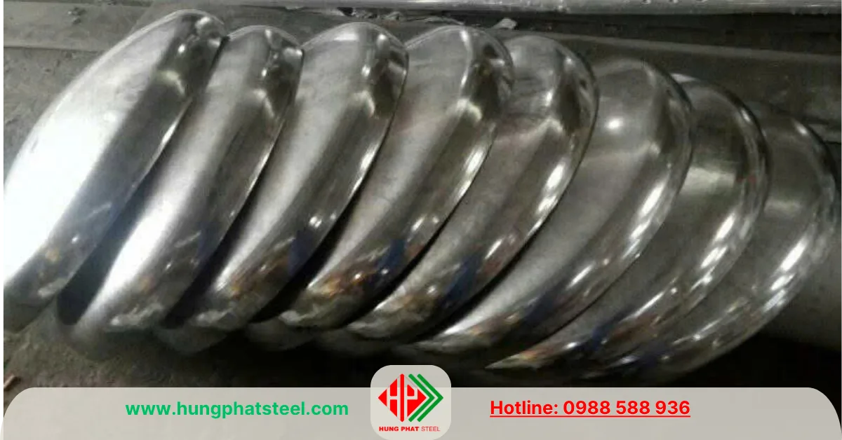 Gia công chỏm bồn, chỏm cầu thép, inox