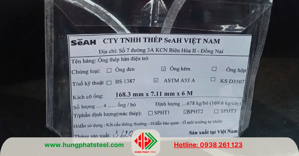 Ống thép thương hiệu SeAH