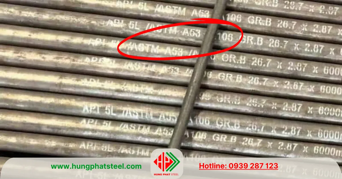 Ống thép đúc tiêu chuẩn A53
