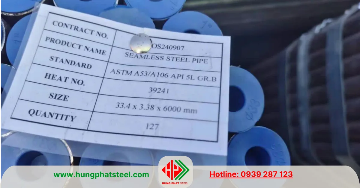 Ống thép đúc tiêu chuẩn A53