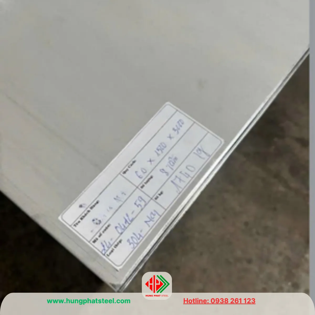 Tấm INOX 6ly No1 304 316 (Dày 6mm)
