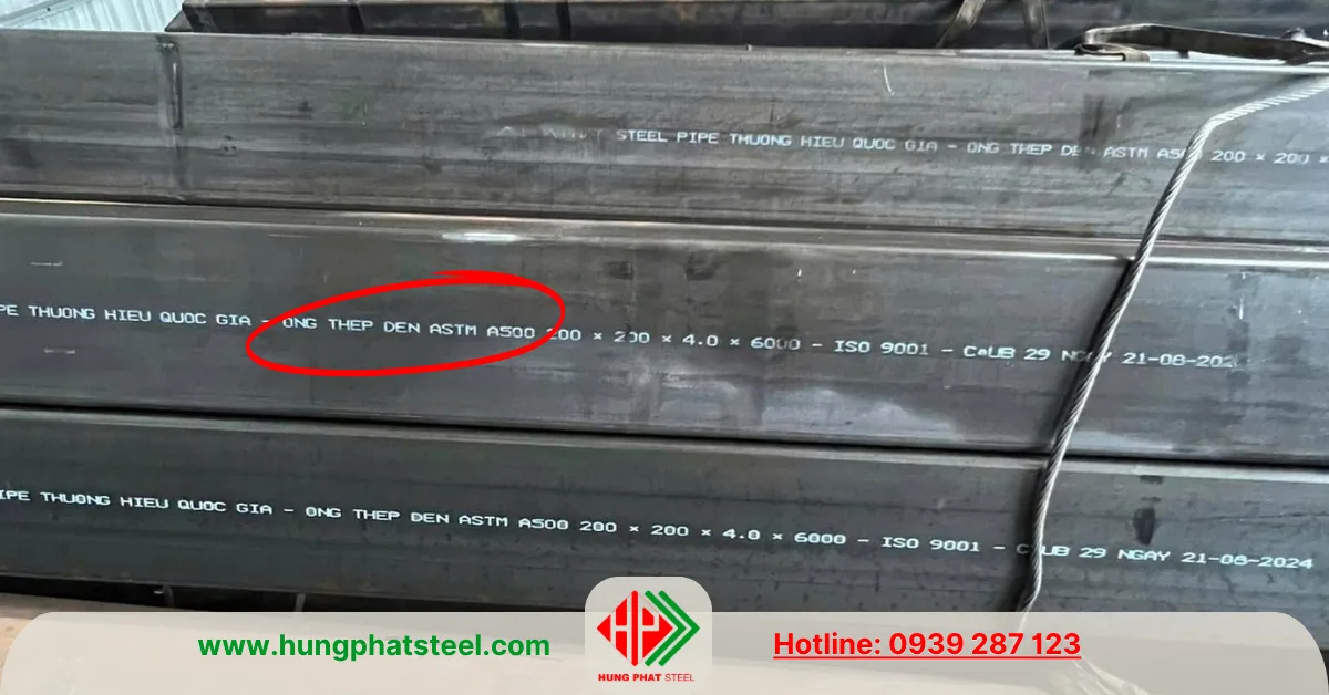 Tiêu chuẩn ASTM A500 dành cho thép hộp