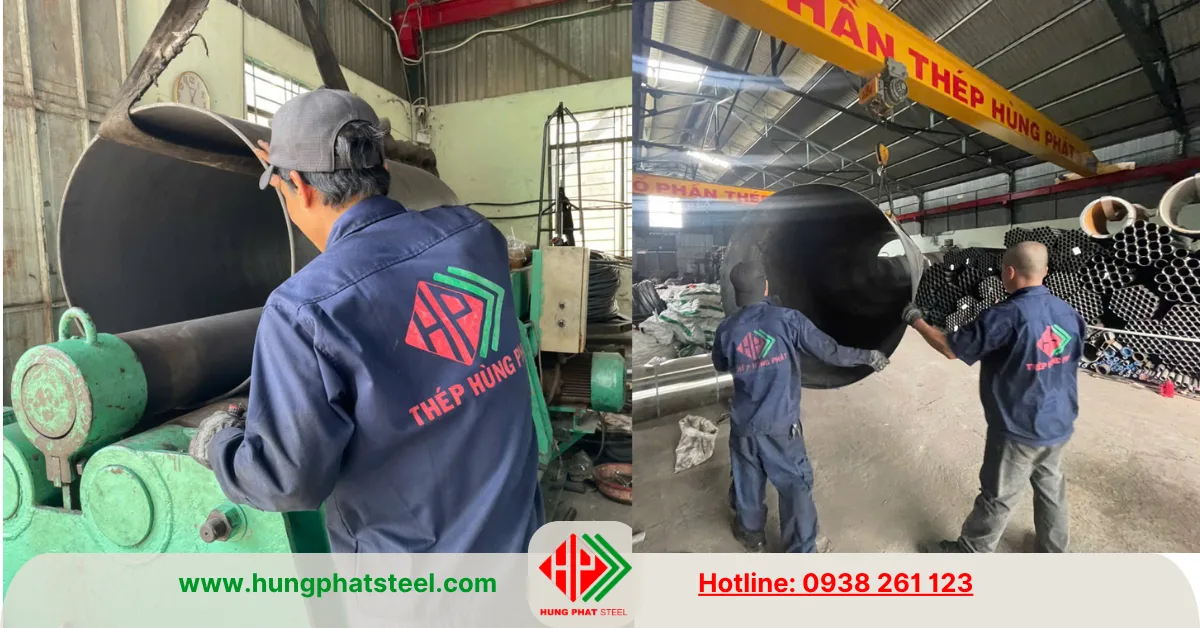 Uốn thép tấm theo yêu cầu