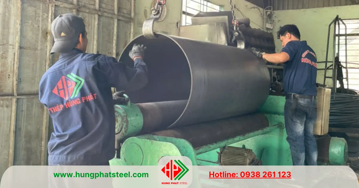 Uốn thép tấm theo yêu cầu