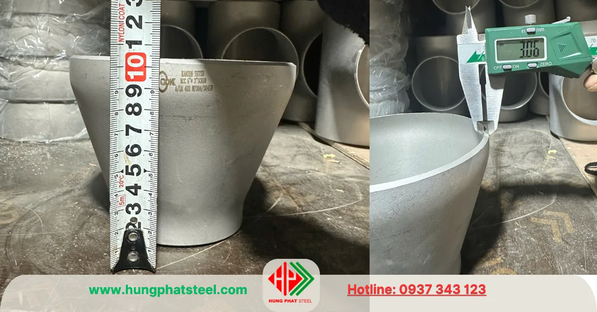 Bầu Giảm Hàn INOX DN125-DN80 (D141-D90)