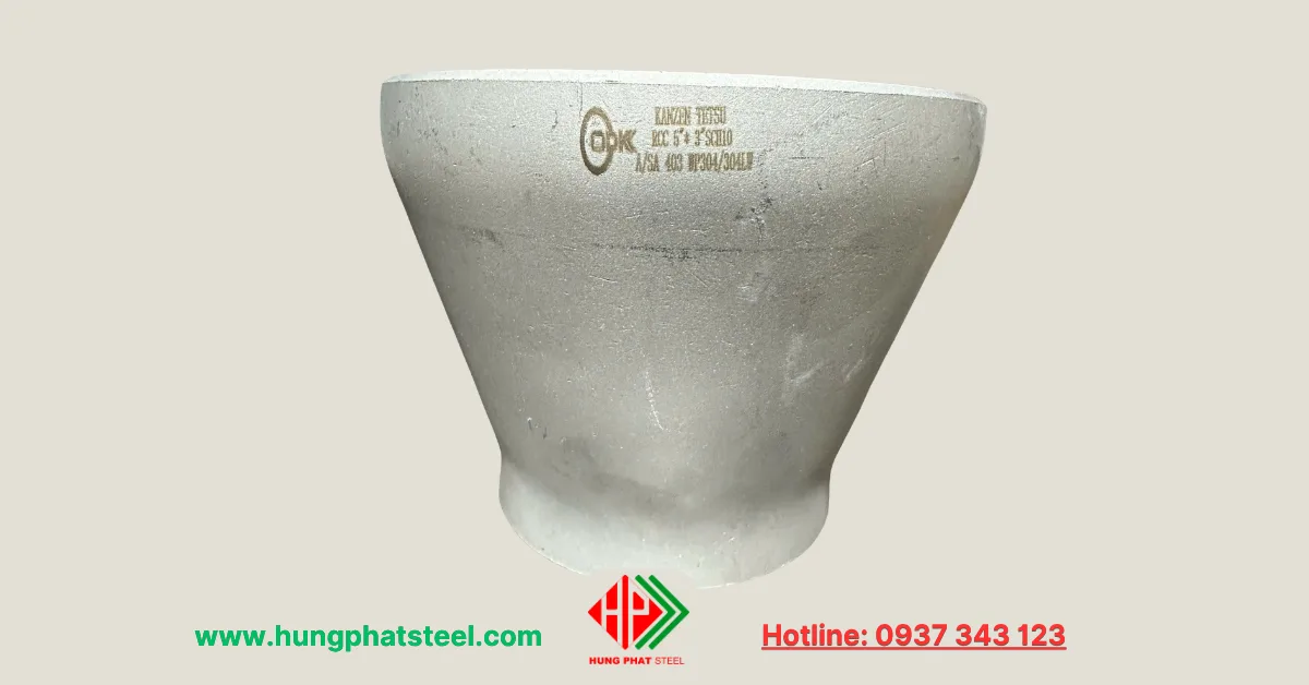 Bầu Giảm Hàn INOX DN125-DN80 (D141-D90)