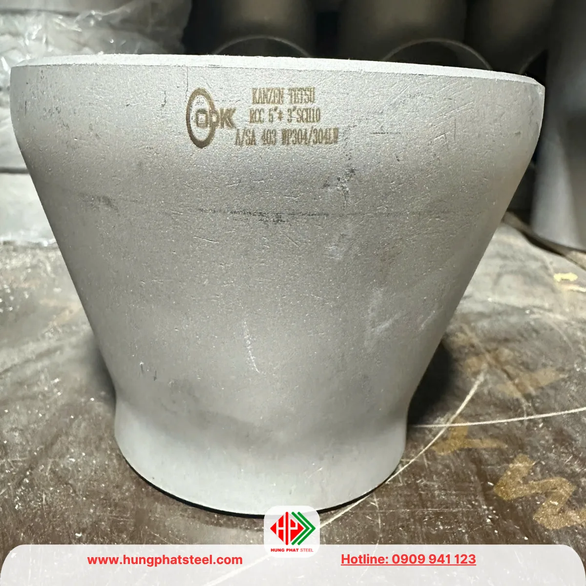 Bầu Giảm Hàn INOX DN125-DN80 (D141-D90)