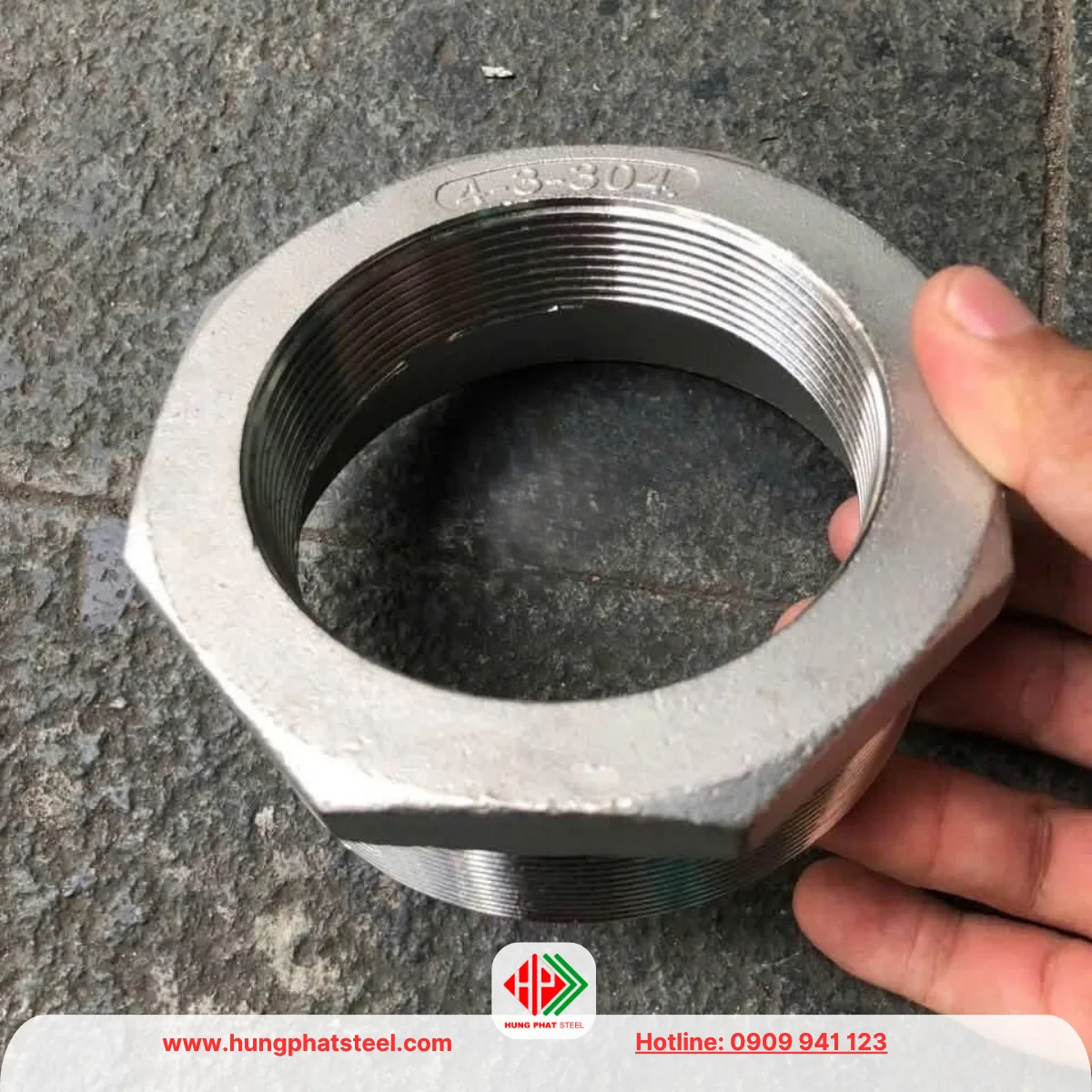 Cà Rá INOX DN100-DN80 (D114-D90)