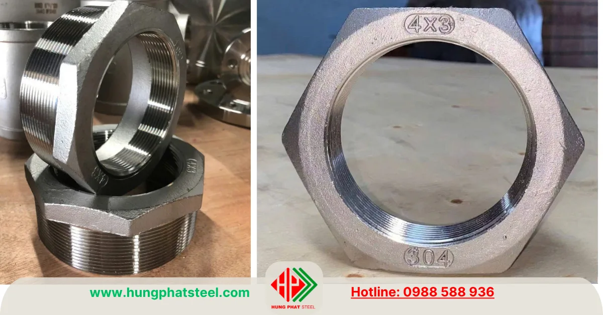Cà Rá INOX DN100-DN80 (D114-D90)
