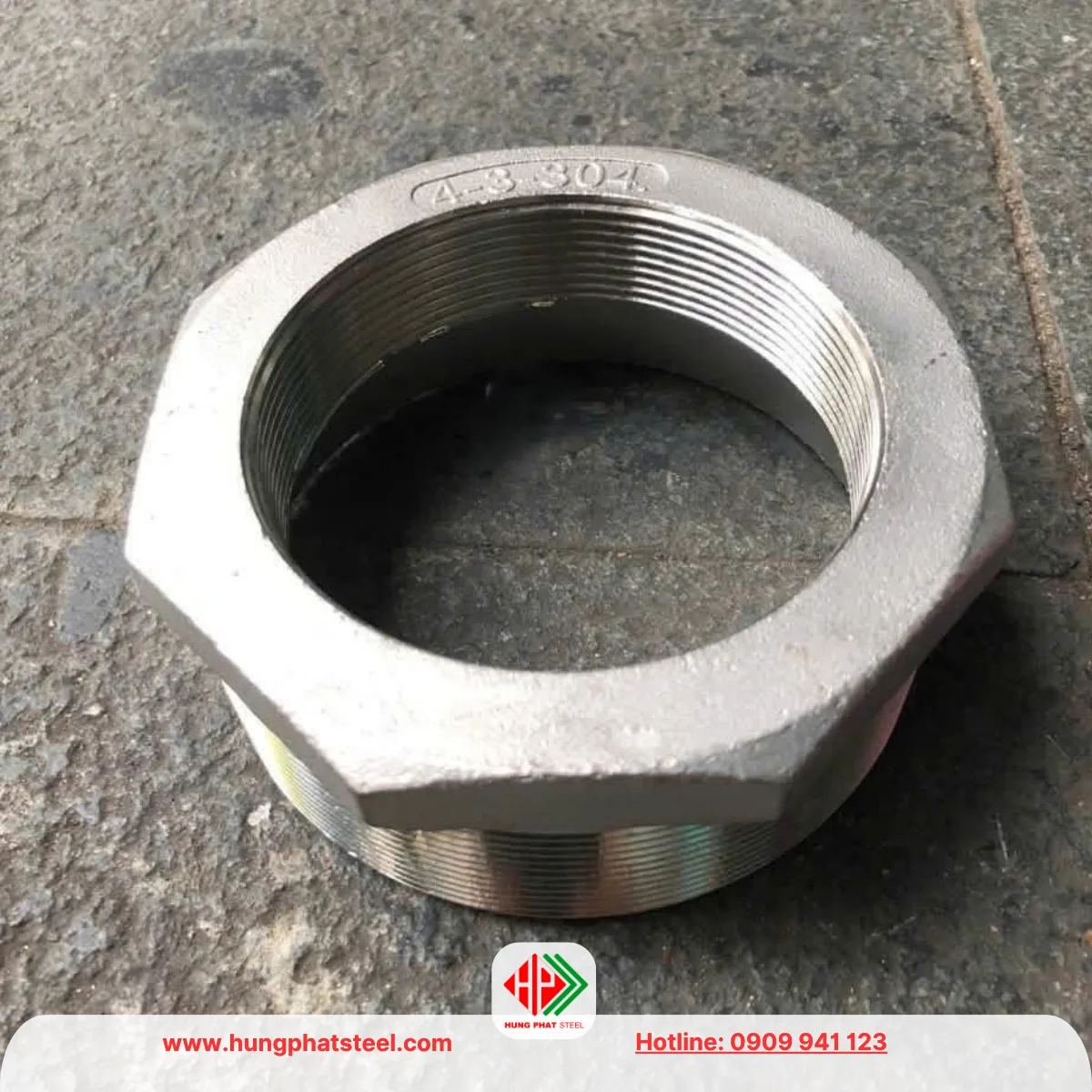 Cà Rá INOX DN100-DN80 (D114-D90)