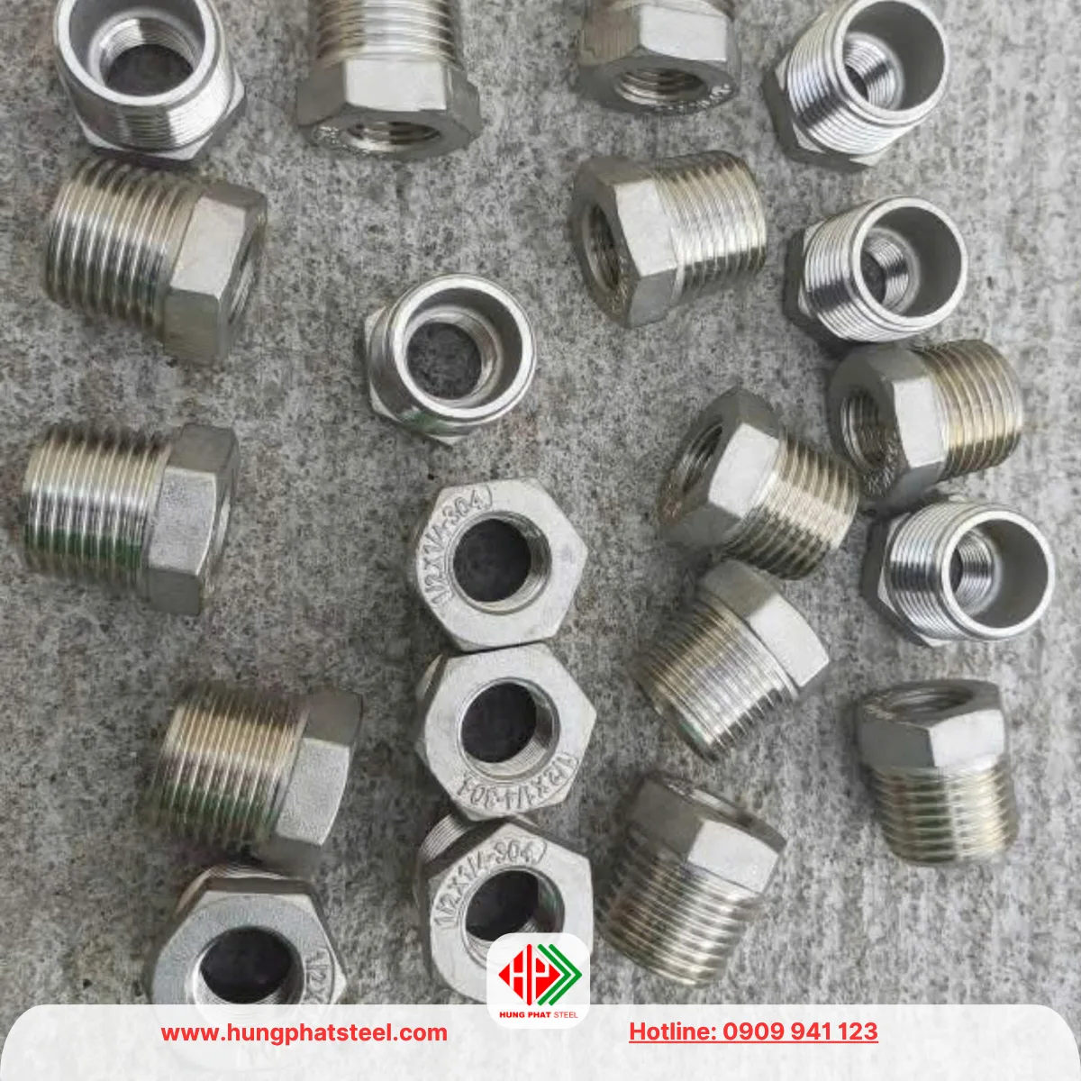 Cà Rá INOX DN15-DN8 (D21-D13)