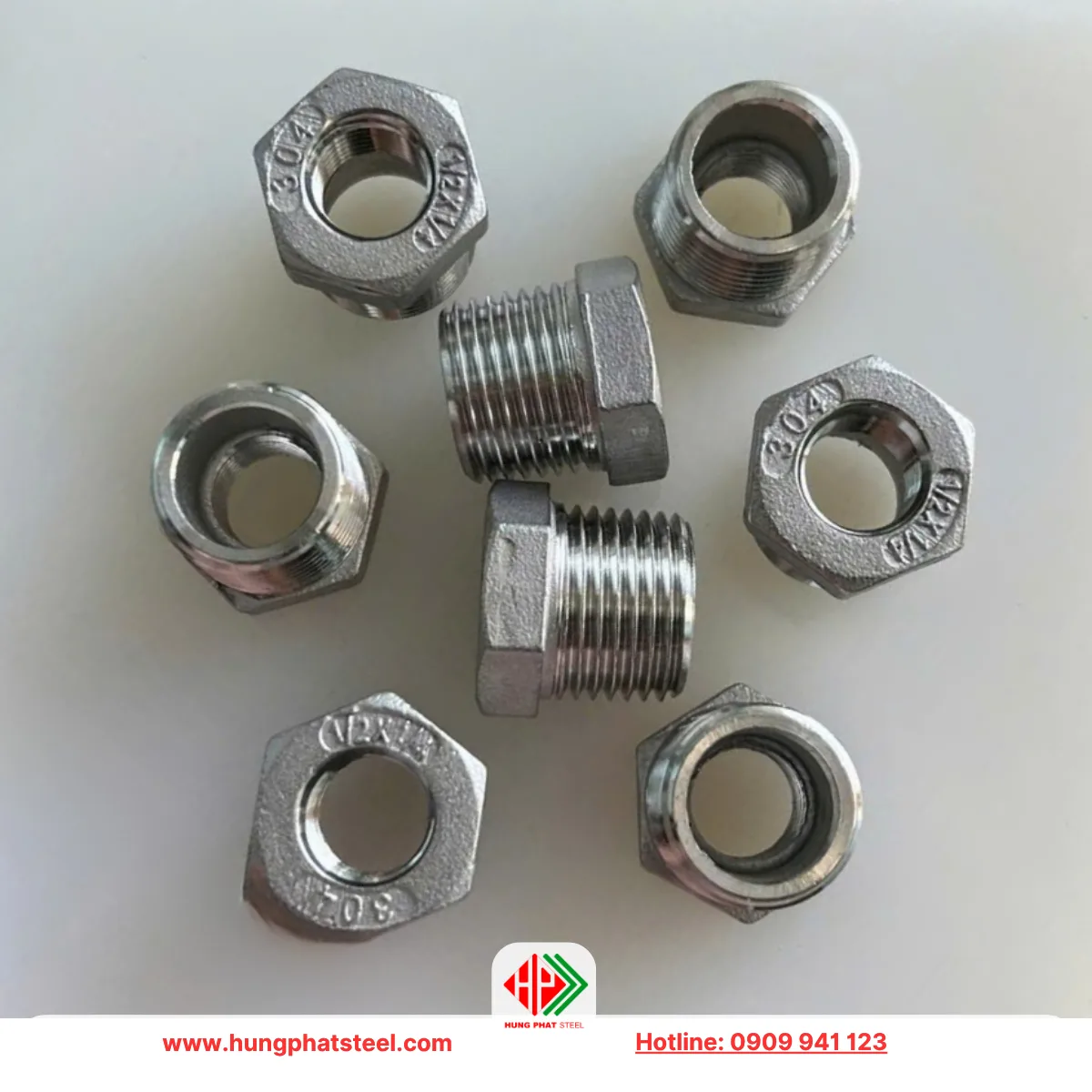 Cà Rá INOX DN15-DN8 (D21-D13)