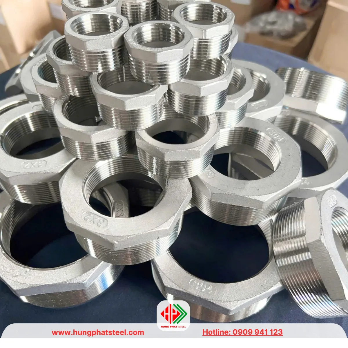 Cà Rá INOX DN80-DN50 (D90-D60)