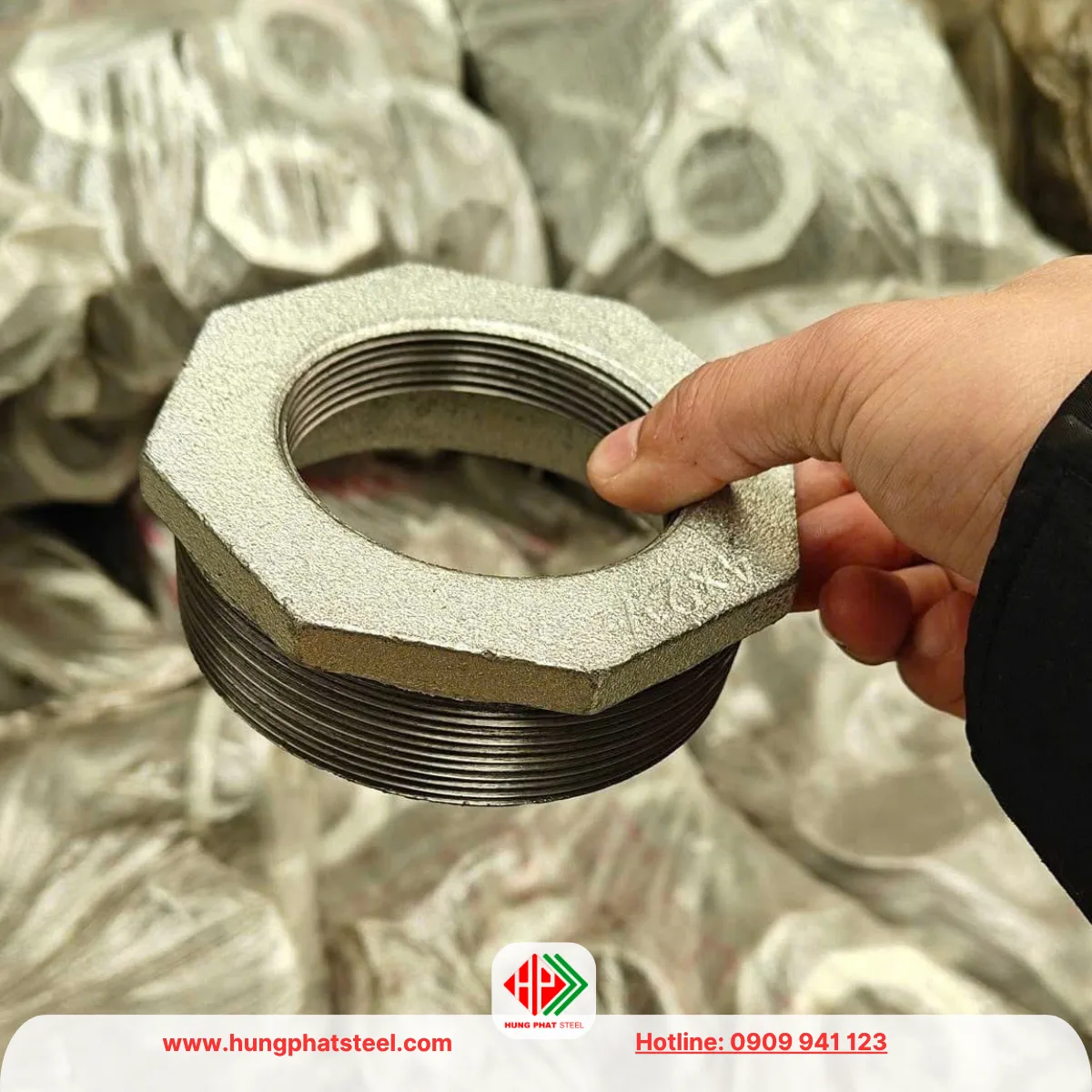 Cà Rá Mạ Kẽm DN100-DN65 (D114-D76)