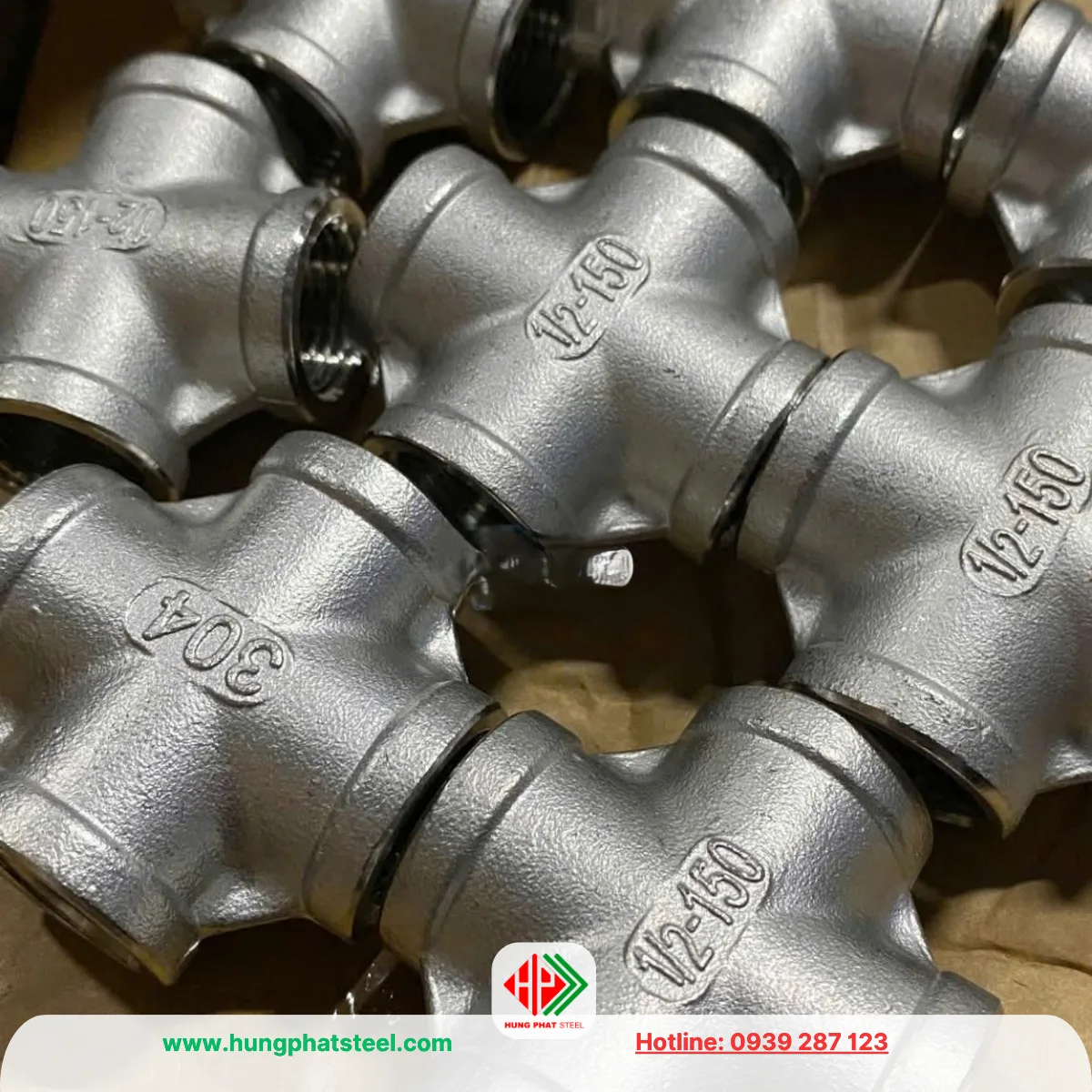 Chữ Thập Ren INOX DN15 (D21)