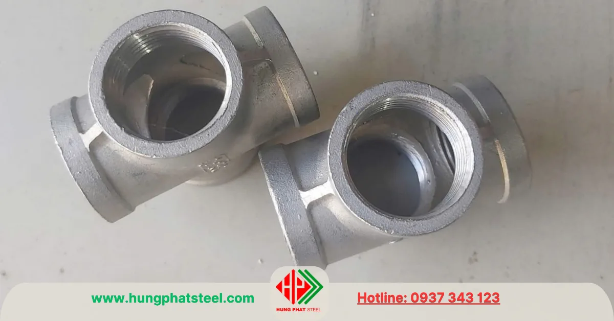 Chữ Thập Ren INOX DN25 (D34)
