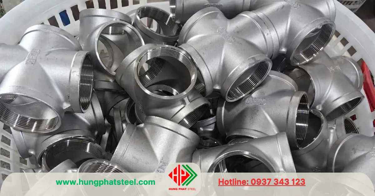 Chữ Thập Ren INOX DN50 (D60)