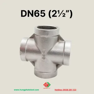 Chữ Thập Ren INOX DN65