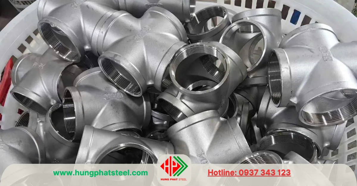 Chữ Thập Ren INOX DN65