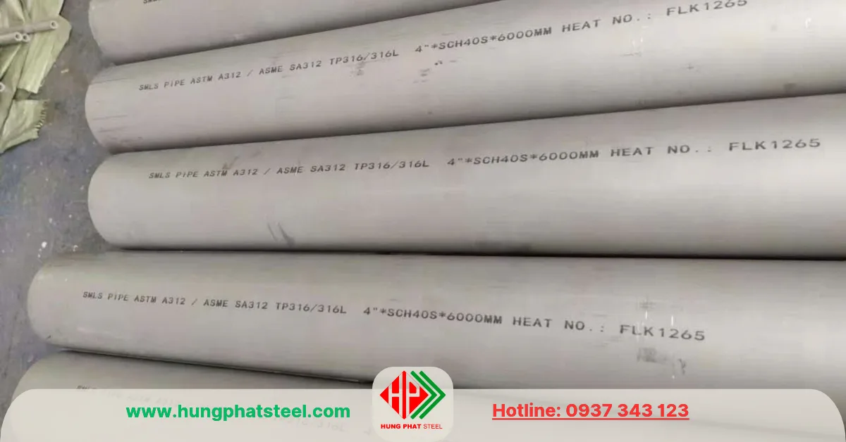 Hình ảnh ống inox công nghiệp 316