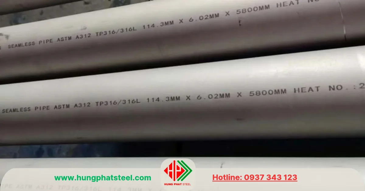 Hình ảnh ống inox công nghiệp 316