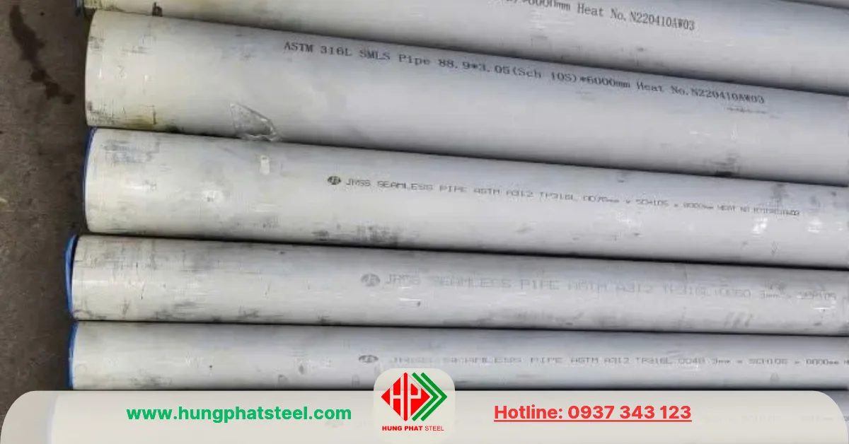 Ống inox công nghiệp 316 chịu môi trường ăn mòn