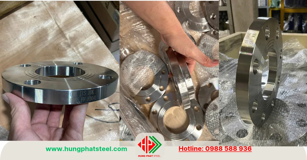 Mặt bích JIS 10K inox 304