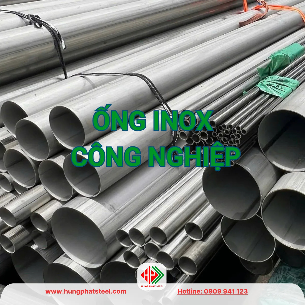 Ống INOX công nghiệp 304 316 đóng bó chờ kiểm hàng