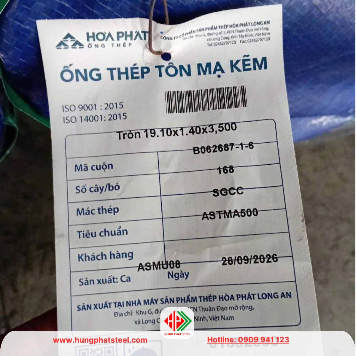 Ống Thép Hòa Phát Phi 19 (OD 19.1mm)