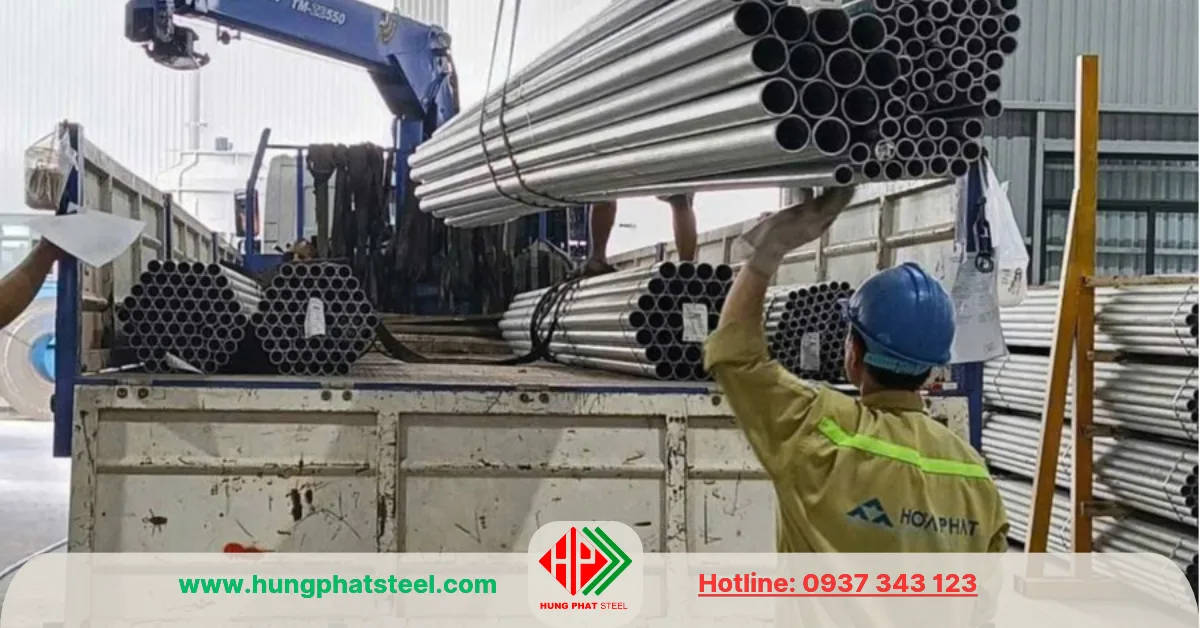 Ống Thép Mạ Kẽm D27 Hòa Phát