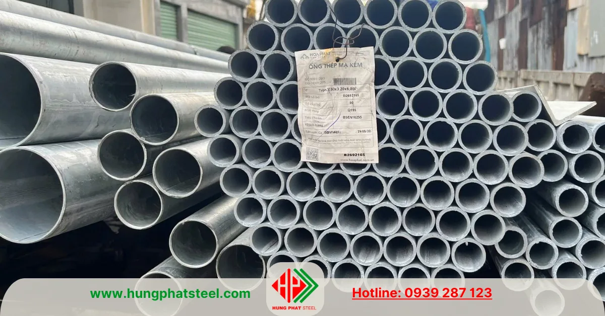 Ống Thép Mạ Kẽm D34 Hòa Phát (33.5mm)