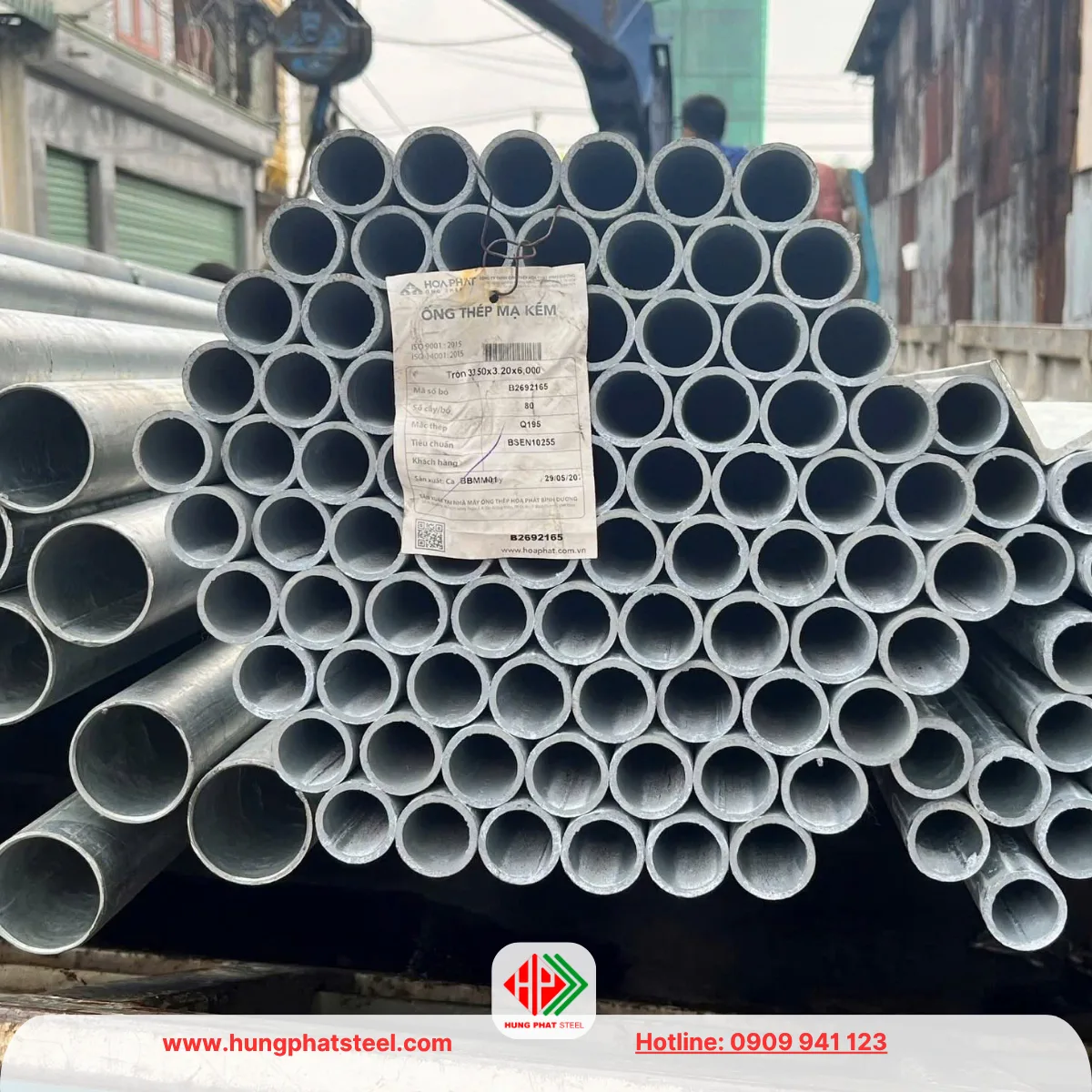 Ống Thép Mạ Kẽm D34 Hòa Phát (33.5mm)