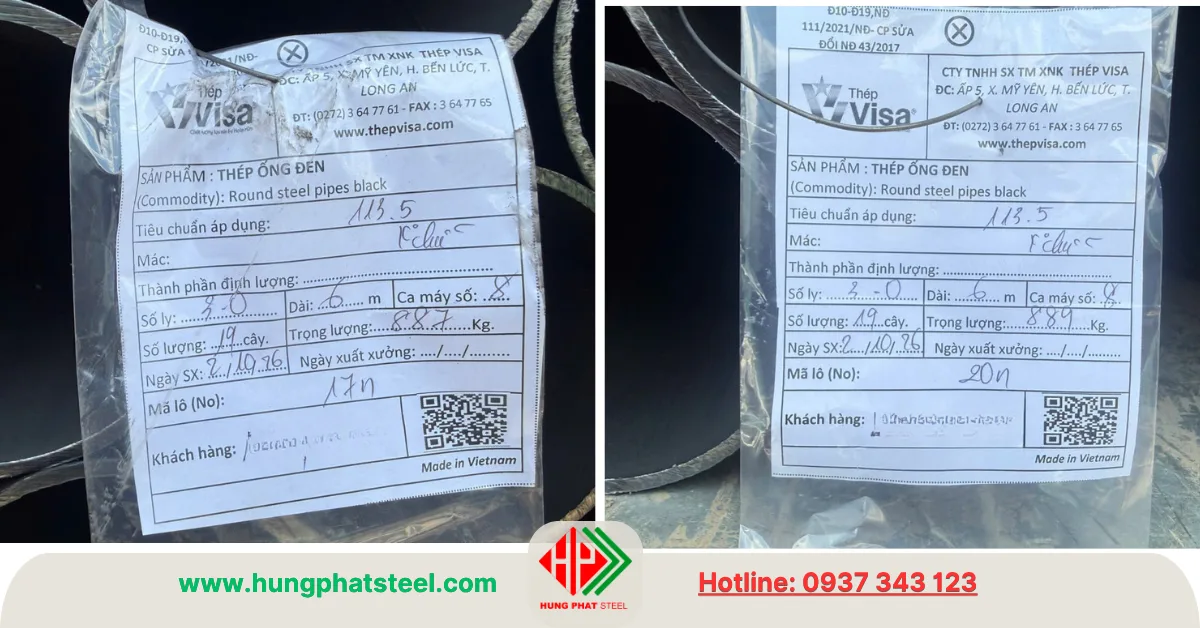 Ông thép VISA