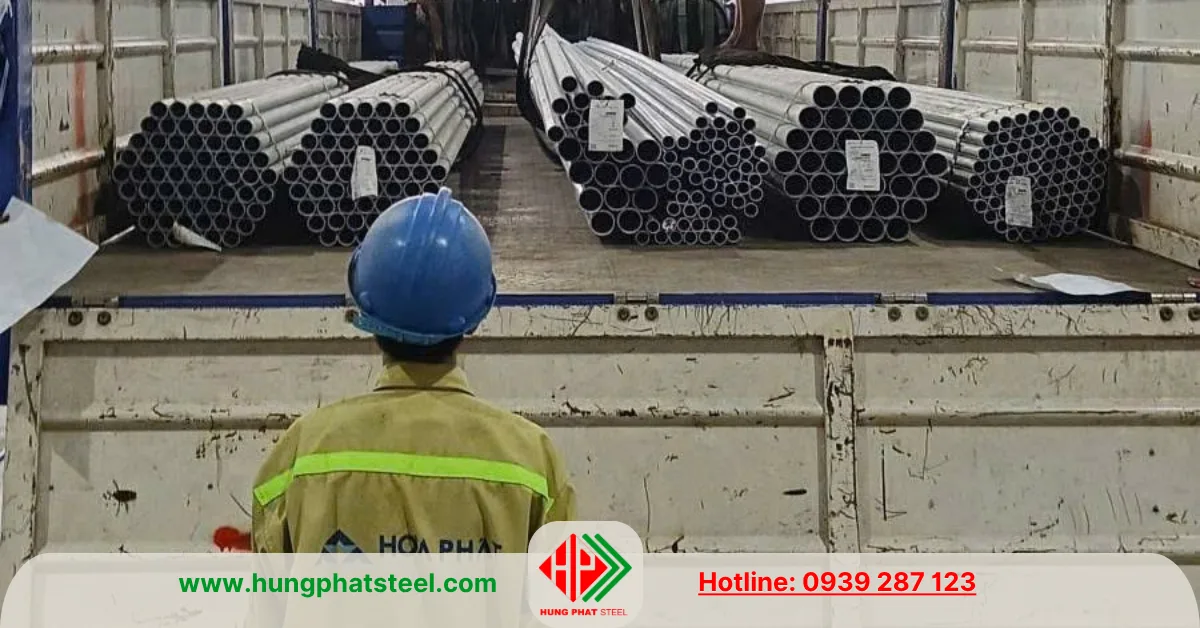 Ống thép mạ kẽm D21 Hòa Phát