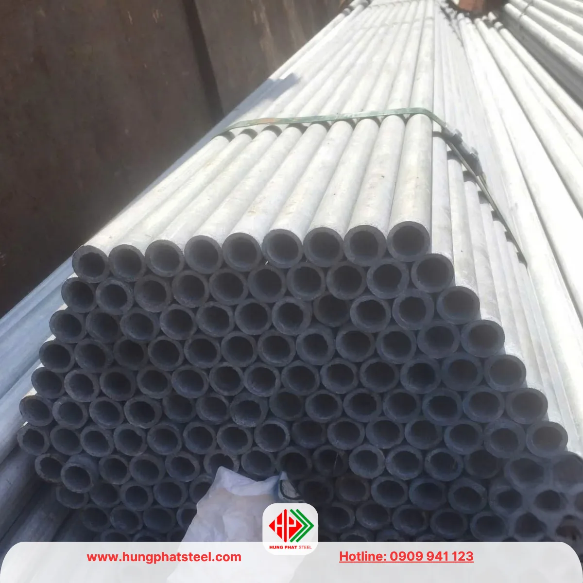 Ống thép mạ kẽm D21 Hòa Phát