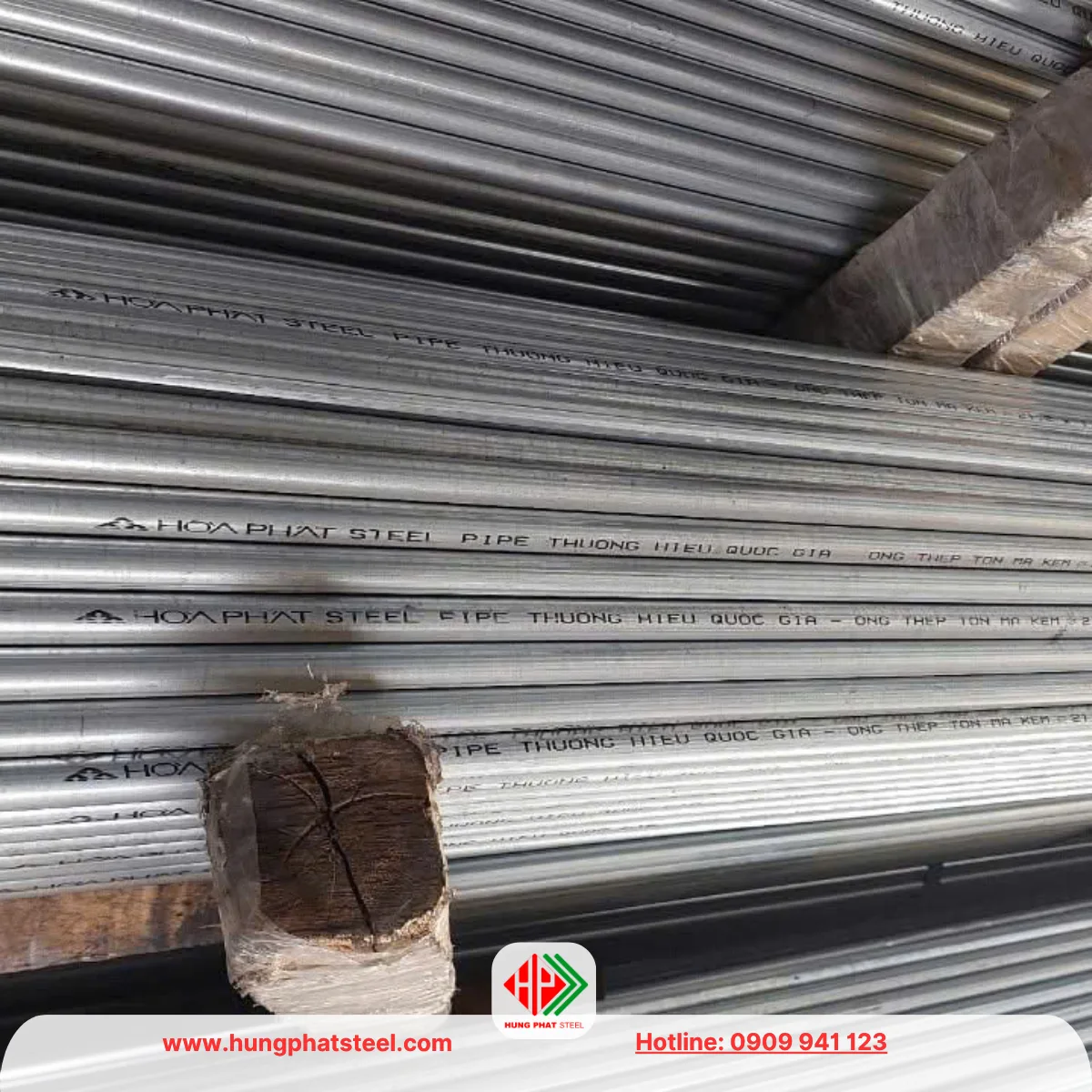 Ống thép mạ kẽm D21 Hòa Phát
