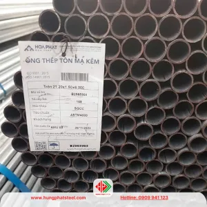 Ống thép mạ kẽm D21 Hòa Phát