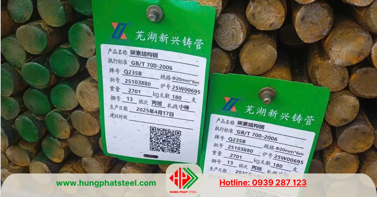 Thép Tròn Đặc Q235 (Láp Q235)