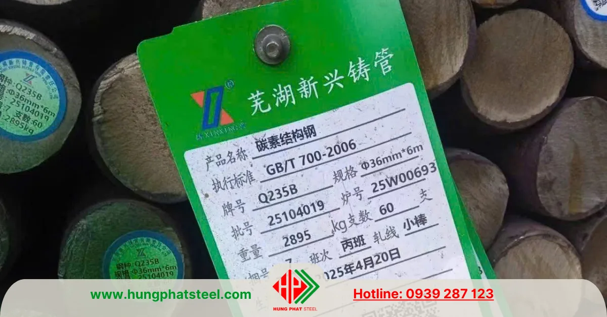 Thép Tròn Đặc Q235 (Láp Q235)