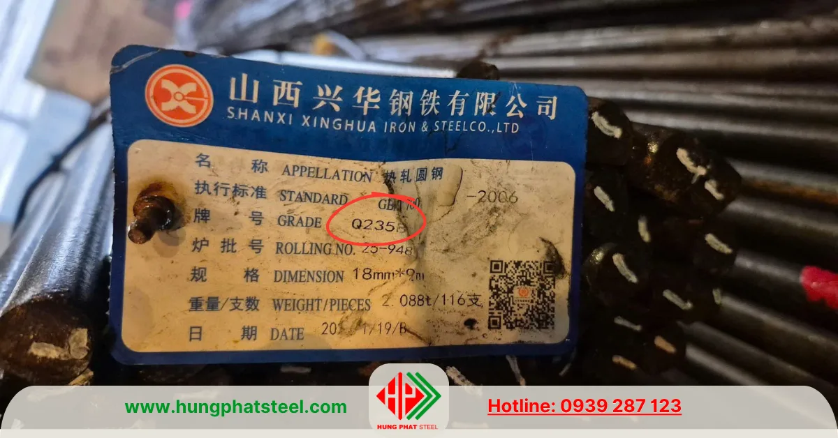 Thép Tròn Đặc Q235 (Láp Q235) phi 18