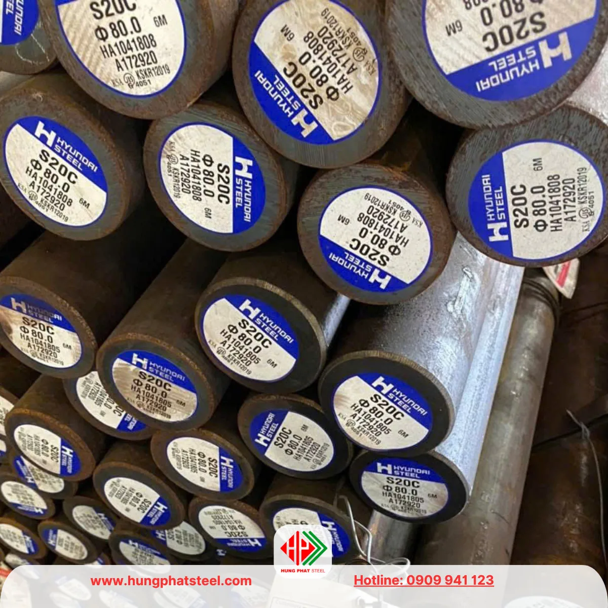 Thép Tròn Đặc S20C (Láp C20)