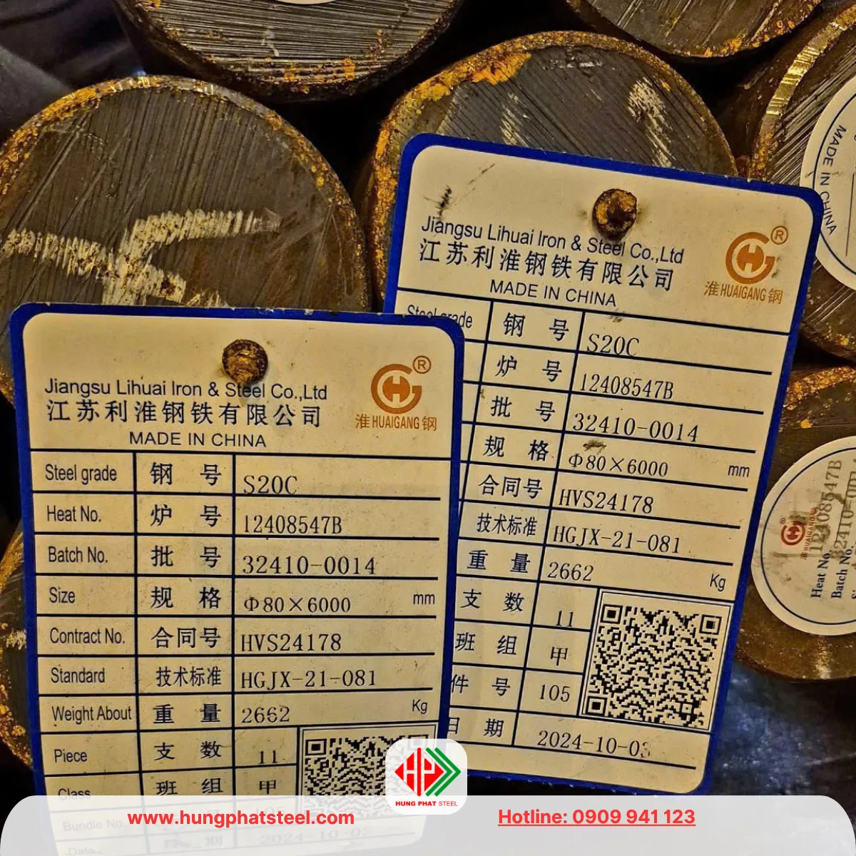 Thép Tròn Đặc S20C (Láp C20)