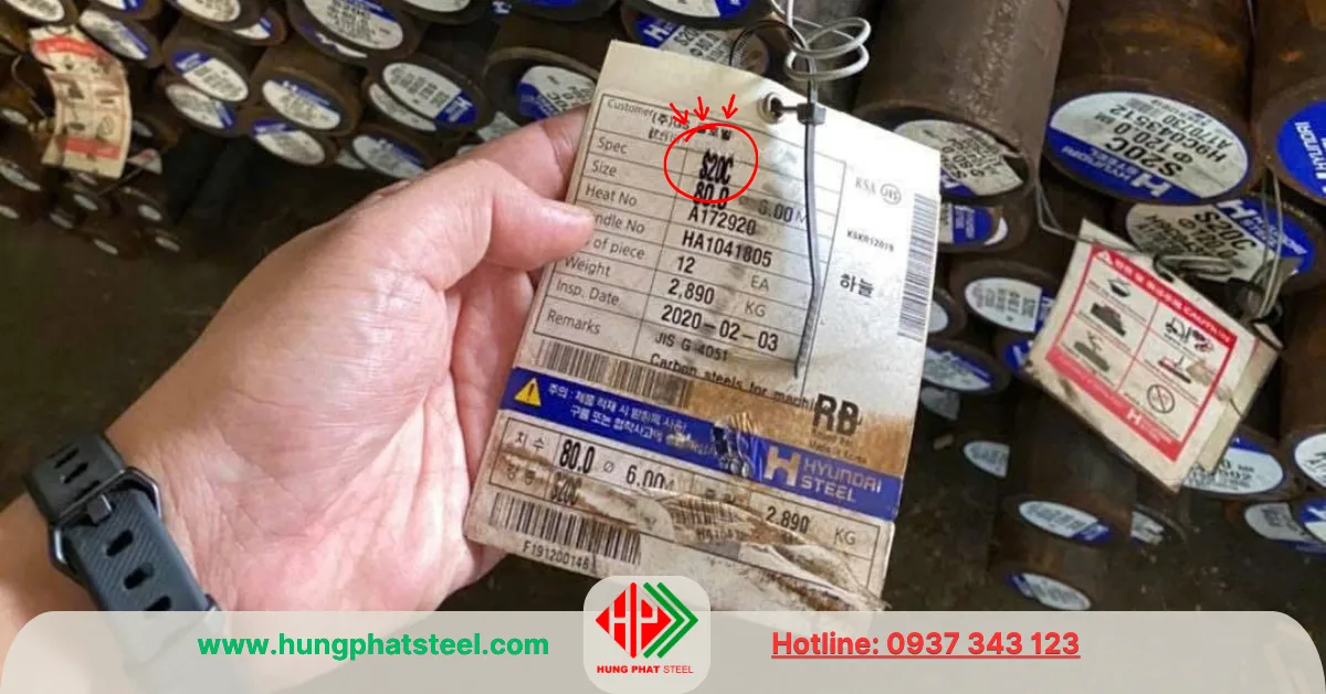 Thép Tròn Đặc S20C (Láp C20)