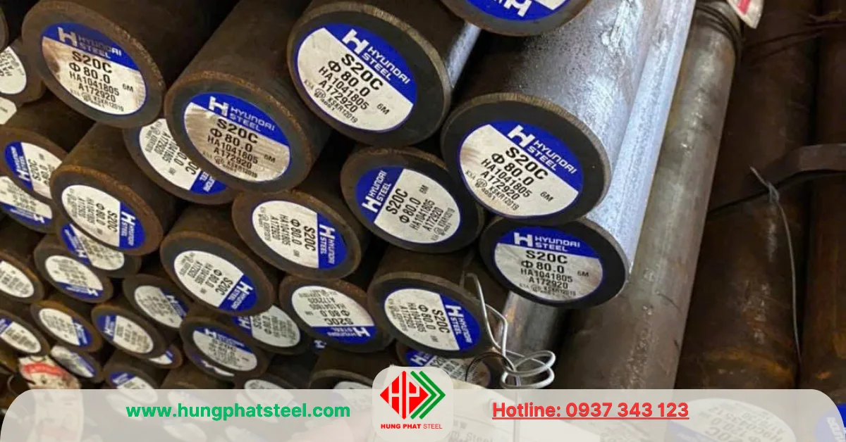 Thép Tròn Đặc S20C (Láp C20)