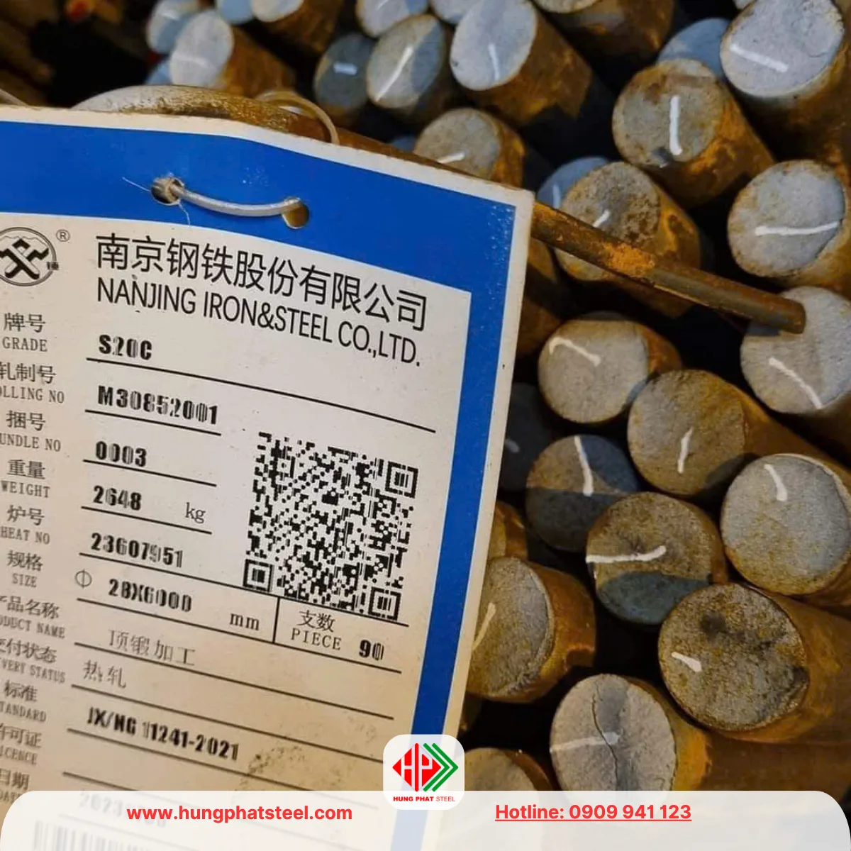 Thép Tròn Đặc S20C (Láp C20)