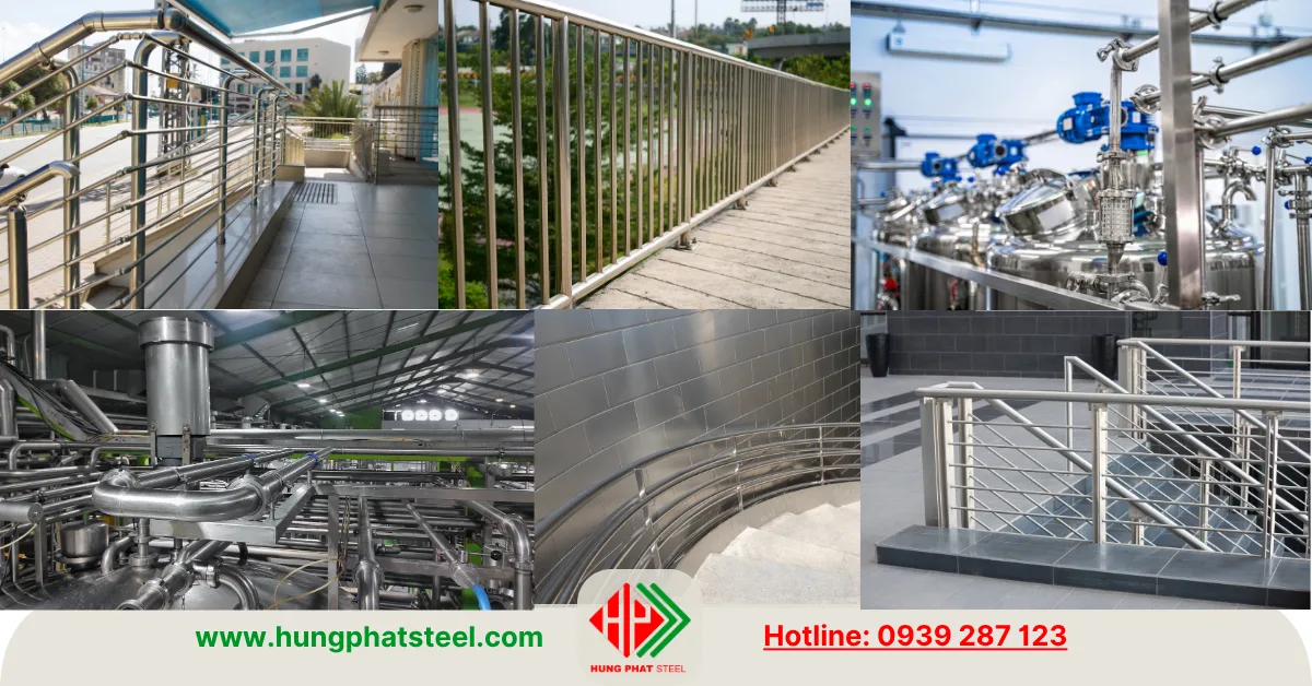 Ứng dụng của ống inox trang trí 201, 304