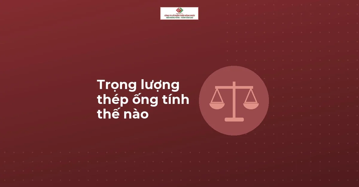 Hình cái cân minh hoạ cách tính trọng lượng thép ống theo đường kính ngoài và độ dày